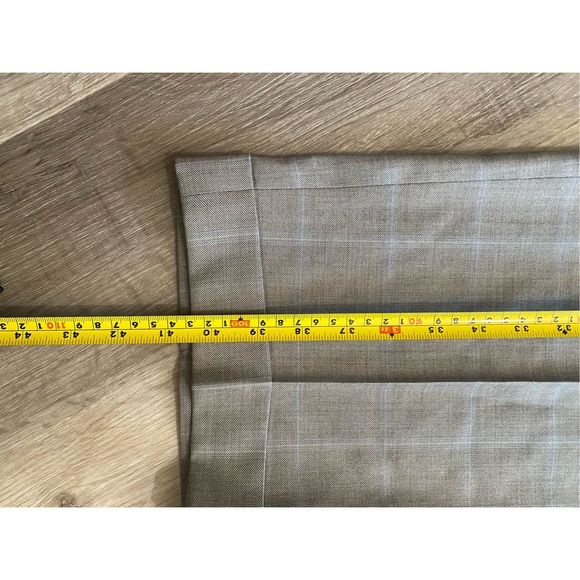 Lanificio Comero Gray Blue Plaid Italian Wool Linea Naturale Pants, Men's Sz 38 - Picture 6 of 14